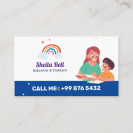 Babywatch Professionell Business | Cute Rainbow Visitkort