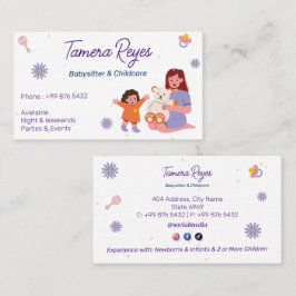 Babywatch Professionell Business | Nanny Childcare Visitkort