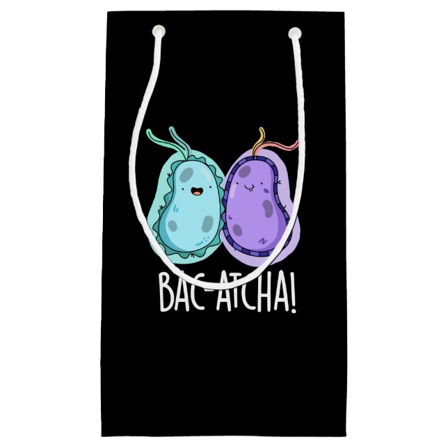 Bac-atcha Funny Bacteria Pun Mörk BG (Framsidan)