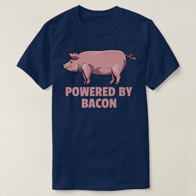 BAC-Bacon gris Gris Breakfast BBQ Bacon med Bac T Shirt (Design framsida)