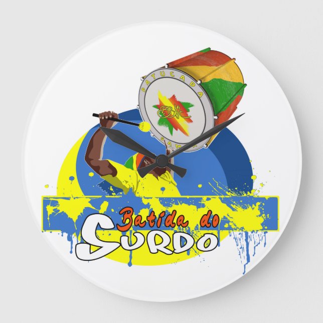 BaC Shirt Surdo Speciell K Samba Batucada Brasil Stor Klocka (Framsida)