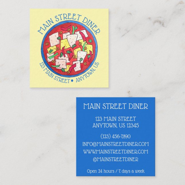 Bacalao Puerto Rican Cuisine Salted Cod Fish Stew Fyrkantigt Visitkort (Fram/baksida)