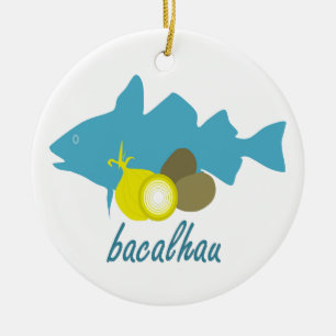 Bacalhau Julgransprydnad Keramik