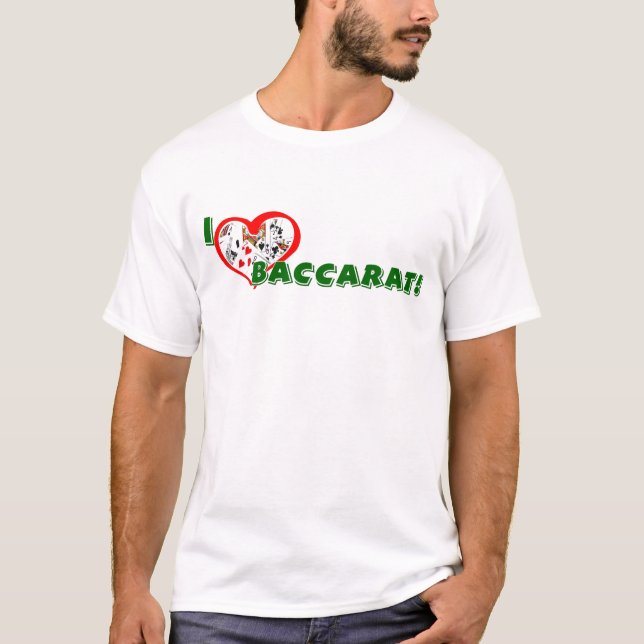 Baccaratälskare grundläggande T-tröja T-shirt (Framsida)