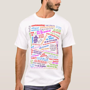 Bacchanal in De Carnival på Trini-dialekt Tee Shirt