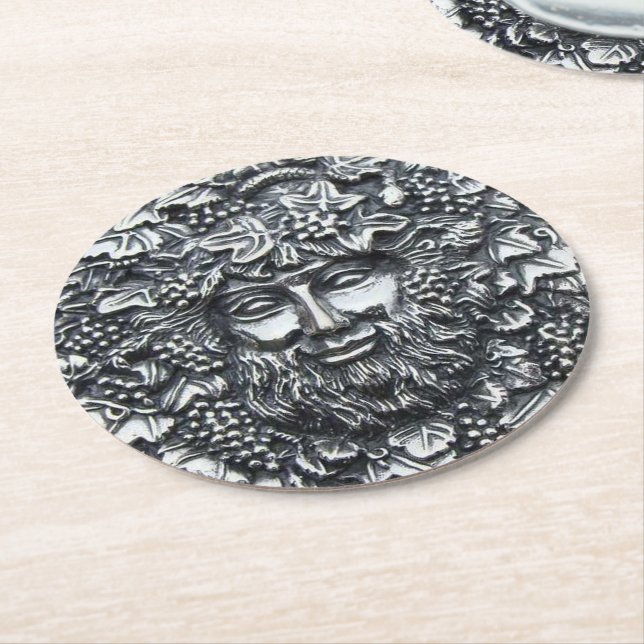 Bacchus 1 underlägg papper rund (Vinklad)