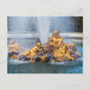 Bacchus Fontän i Versailles palats trädgård Vykort