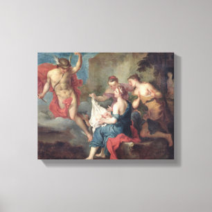 Bacchus Levererad till Nymphs of Nysa Canvastryck
