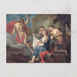 Bacchus Levererad till Nymphs of Nysa Vykort