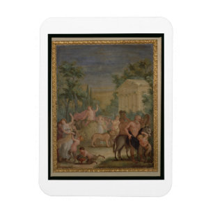 Bacchus och Ariadne (olja på kanfas) 2 Magnet