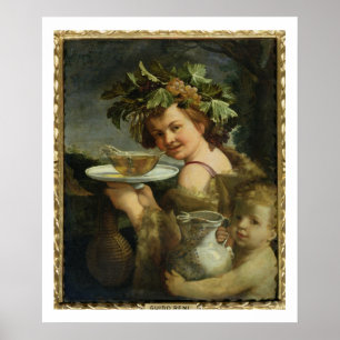 Bacchus (olja på kanfas) poster