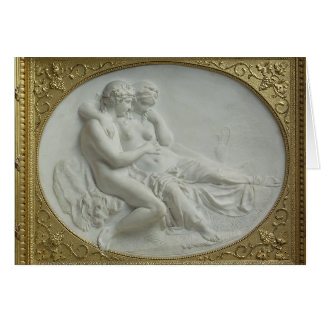 Bacchus som tröstar Ariadne, 1793 Hälsningskort (Framsidan Horizontal)