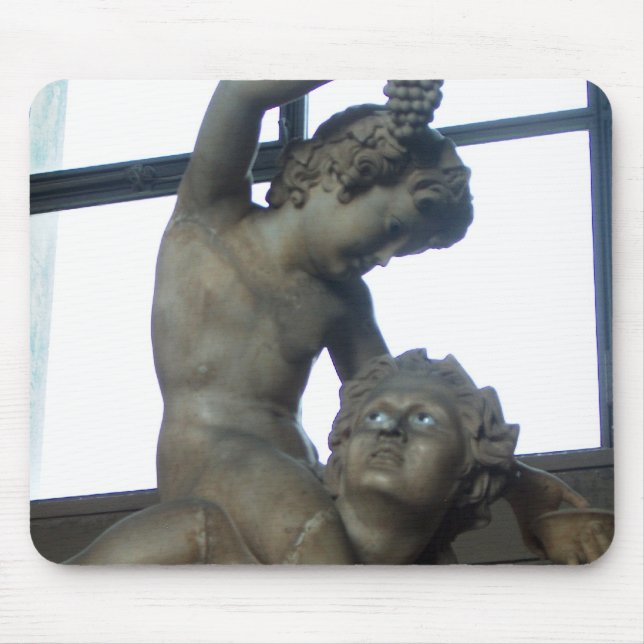Bacchus Statue i Rom Mousepad Musmatta (Framsidan)