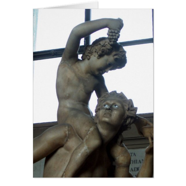 Bacchus Statue i Vatikanen Hälsningskort (Framsidan)