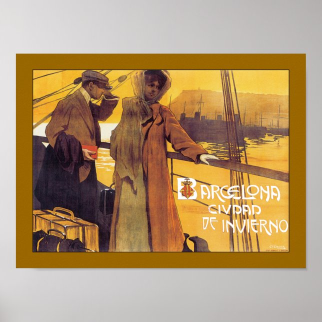 Bacelona Ciudad De Invierno Poster (Framsidan)