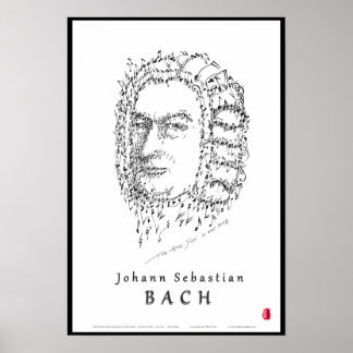 Bach Ansikte the Music Poster