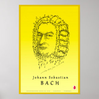 Bach Ansikte the Music Poster
