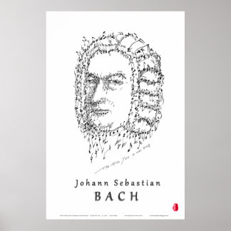 Bach Ansikte the Music Poster