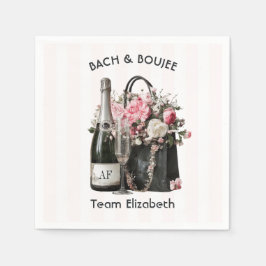 Bach & Boujee Personlig Brudtjej Bröllop Pappersservett