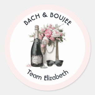 Bach & Boujee Team Brud Chic Möhippa Runt Klistermärke