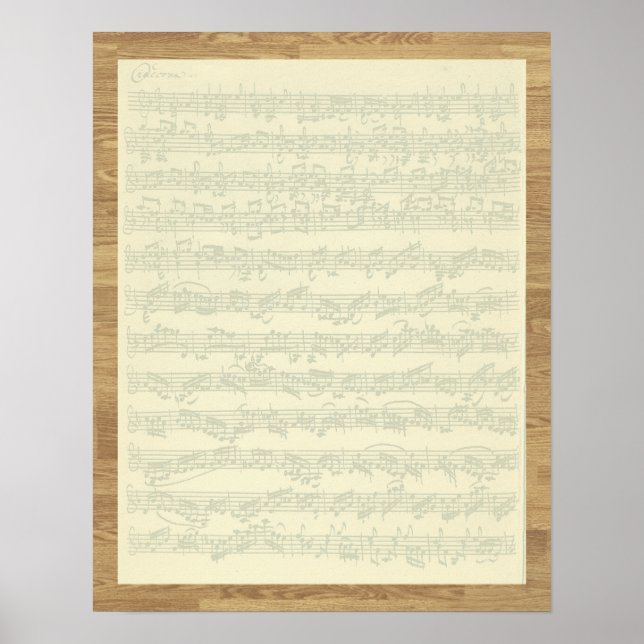 Bach Chaconne Poster (Framsidan)