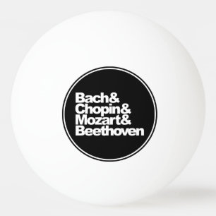 Bach, Chopin, Mozart och Beethoven Pingisboll