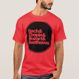 Bach, Chopin, Mozart och Beethoven T Shirt