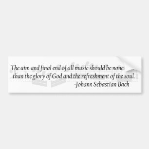 Bach citationsteckenbildekal bildekal