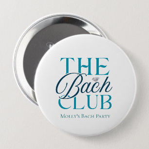 Bach Club Modern Enkel Blå Sängkammarparty Knapp