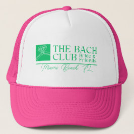 Bach Club Modern Enkel Rosa & Grön Sängkammare Keps