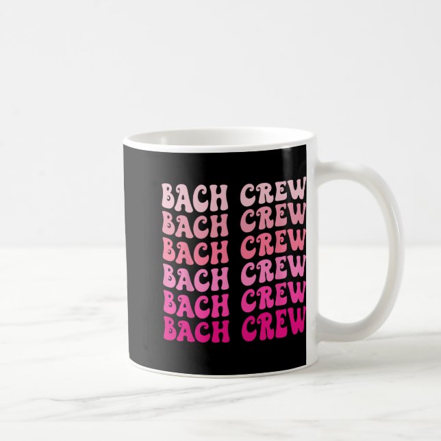 Bach Crew Bruden Bröllop Bakelse Fest Tjejträning  Kaffemugg (Höger)