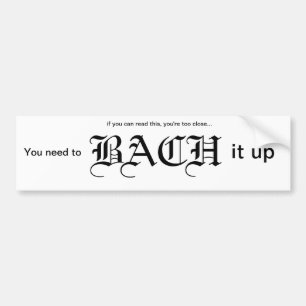Bach det upp bildekal