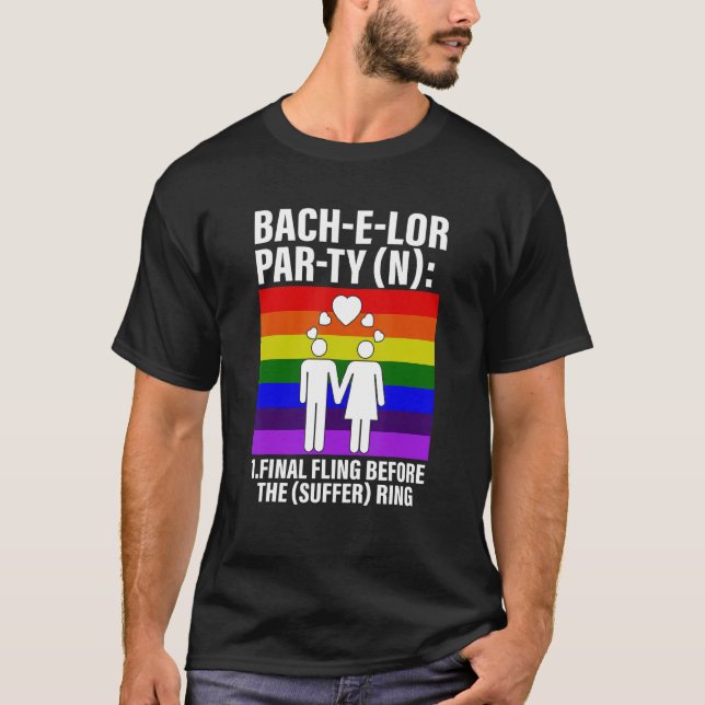 Bach E Lor Par Ty slutlig glasning före lidande r  T Shirt (Framsida)