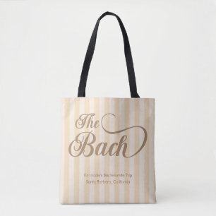Bach Elegant Calligraphy Champagne Bridesmaid Tygkasse