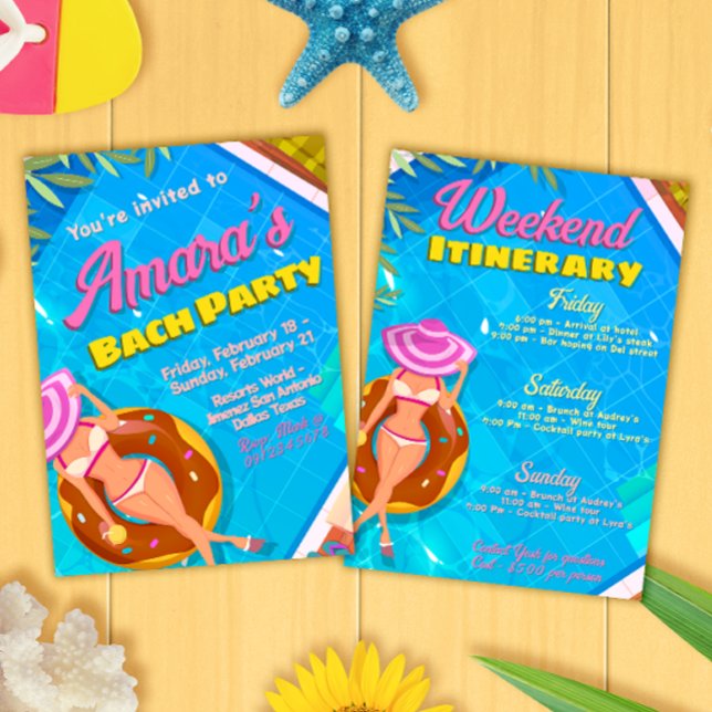 Bach-fest-inbjudan - Helg Itinerary Inbjudningar (Skapare uppladdad)