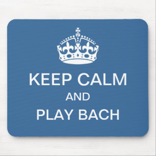 Bach för behållalugnlek mousepad musmatta