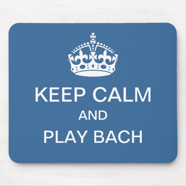 Bach för behållalugnlek mousepad musmatta (Framsidan)