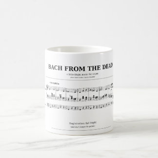 Bach från den döda kusliga piporgelmusikmuggen kaffemugg