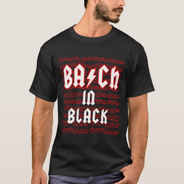 Bach i svart t-shirt (Framsida)