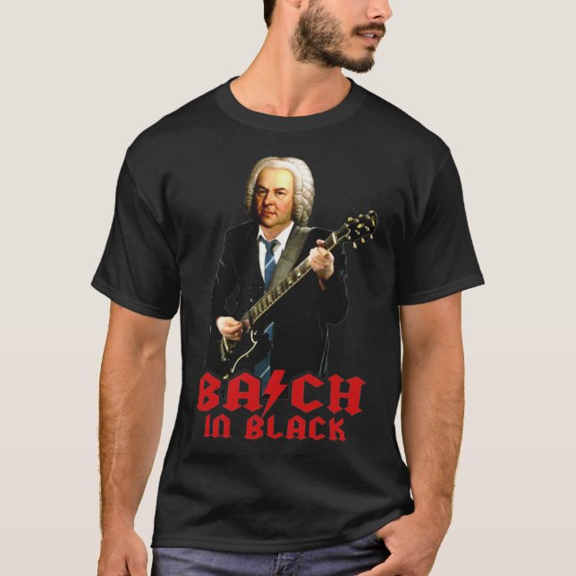 Bach In Black T Shirt  AC DC Style620png620 (Framsida)