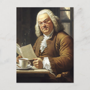 Bach kärlek kaffe vykort