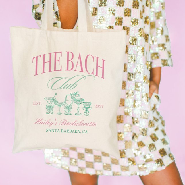 Bach Klubb Bachelorette Party Tygkasse (The Bach Club Bachelorette Party Tote Bag)