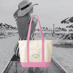 Bach Klubb Blue Anpassningsbar Vapensköld Bachelor Tygkasse<br><div class="desc">Bach-Klubben tote bags är perfekt för din klubb på stranden. Vapensköld för klubb av blå tryckt anpassningsbar med rosa staps. Anpassa med information om din bachelorette...  år,  strand och destination. Perfekt för ett badtema är bachelorette-fest eller en målbachelorette. Matchningstillbehör finns i Bach Klubb Cabana Rand Collection.</div>