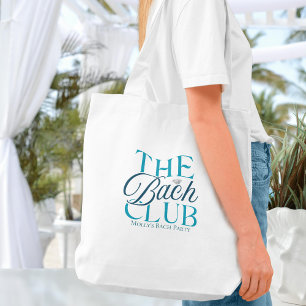 Bach Klubb Modern Simple Blue Bachelorette Party Tygkasse