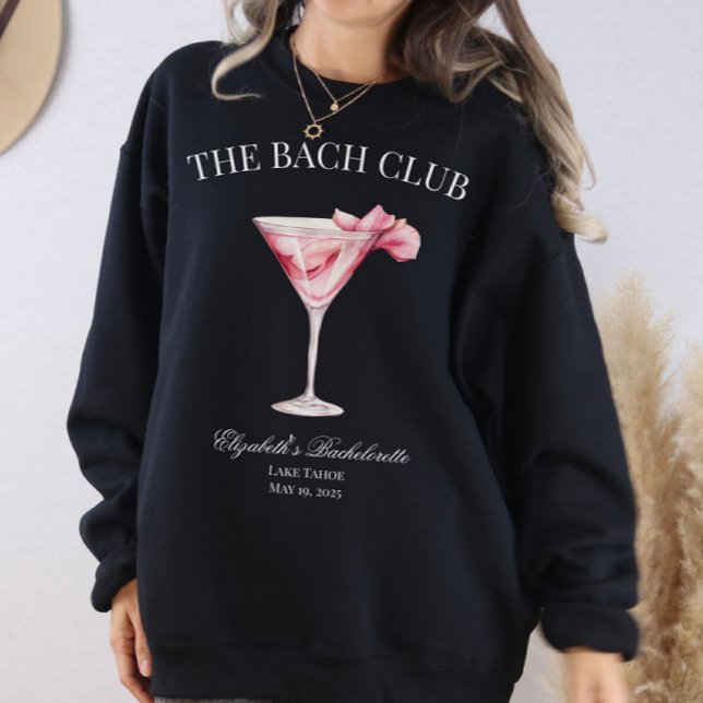 Bach Klubb Rosa Cocktail Black T Shirt (The Bach Club Sweatshirt)