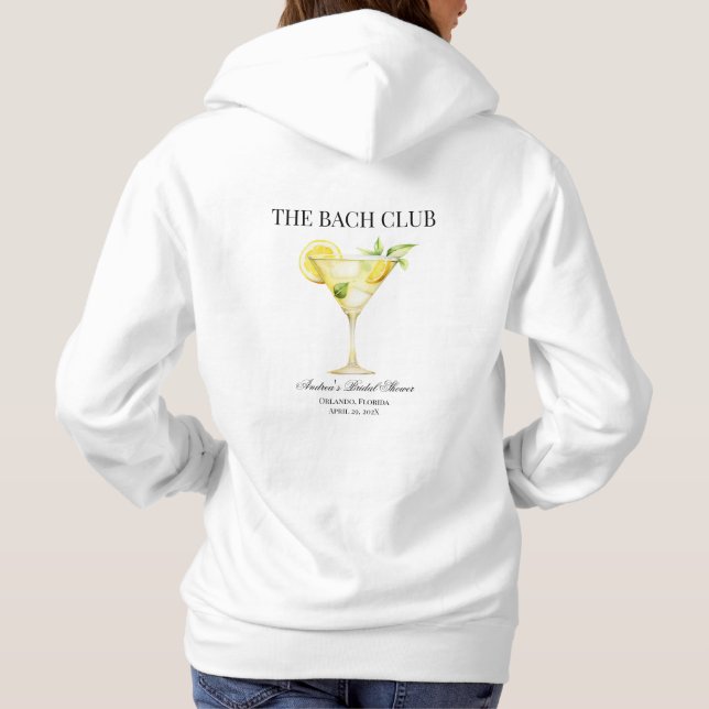 Bach-Klubben Lemon Cocktail Bridesmaid T Shirt (Baksida)