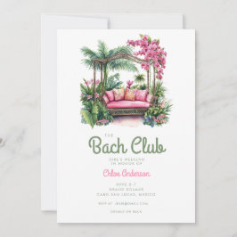 Bach-Klubben | Tropical Bachelorette Helg Inbjudningar