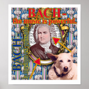 BACH - musiken är kraftig Poster