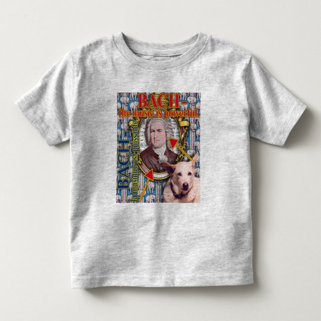 BACH - musiken är kraftig Tee (Framsida)