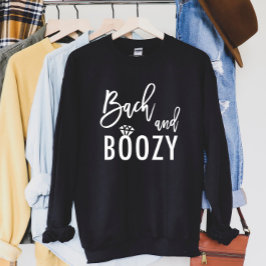 Bach och Boozy Bachelorette Brudens sida Lång Ärmad Tröja